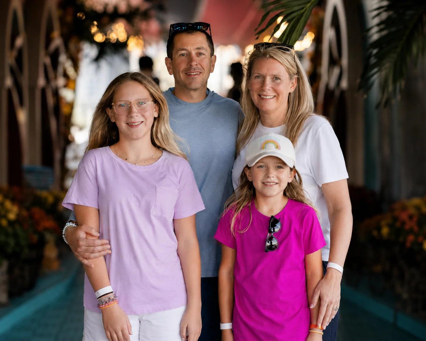 Brian, Liz, Isabel, and Adeline Young — the family behind Posh & Pop Parties